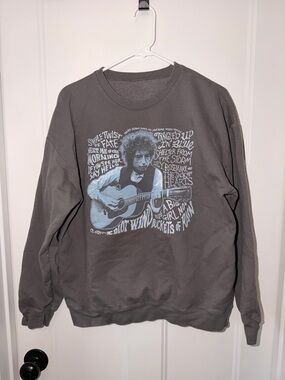 Bob Dylan Gray Crewneck Sweatshirt